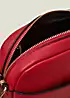 Accessorize Red Leopard Webbing Strap Cross-Body Camera Bag