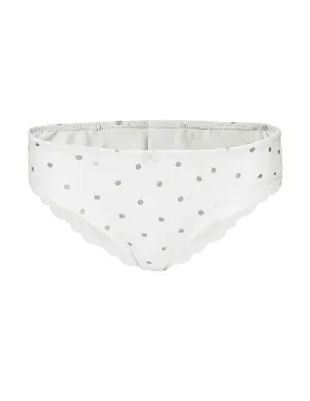 Aeropostale Lace Trim Polka Dot Bikini Briefs