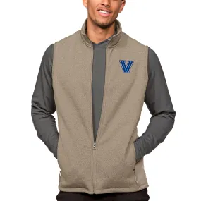 Antigua Villanova Wildcats Oatmeal Course Full-Zip Vest