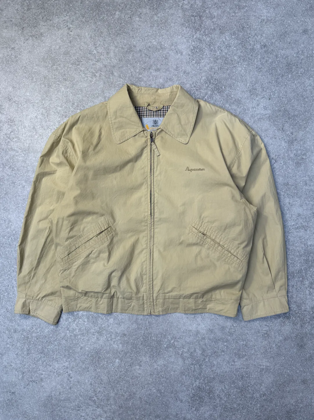 Aquascutum Logo Embroidered Harrington Jacket