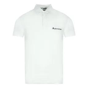 Aquascutum Signature Logo White Polo Shirt