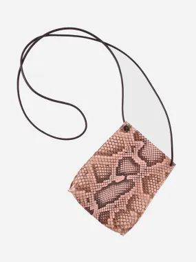     B-MAY  Blush Python Cell Pouch Crossbody Bag    