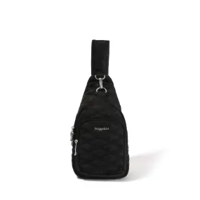 Baggallini Central Park Sling - Black Quilt