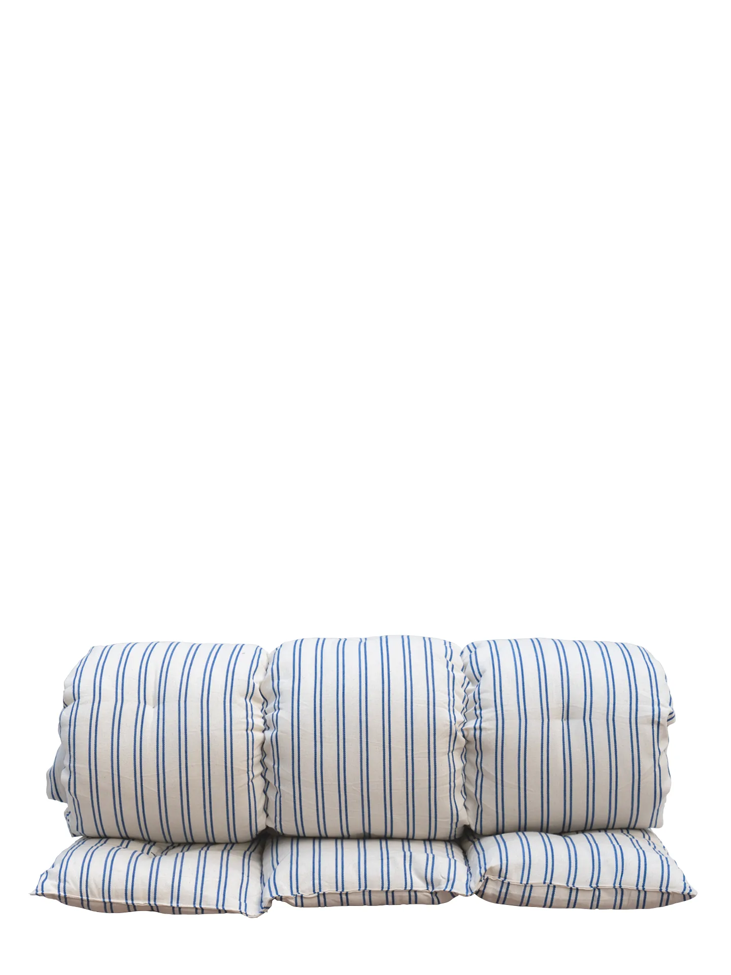 Bedroll / mattress no 4, blue stripes (90x190 cm)