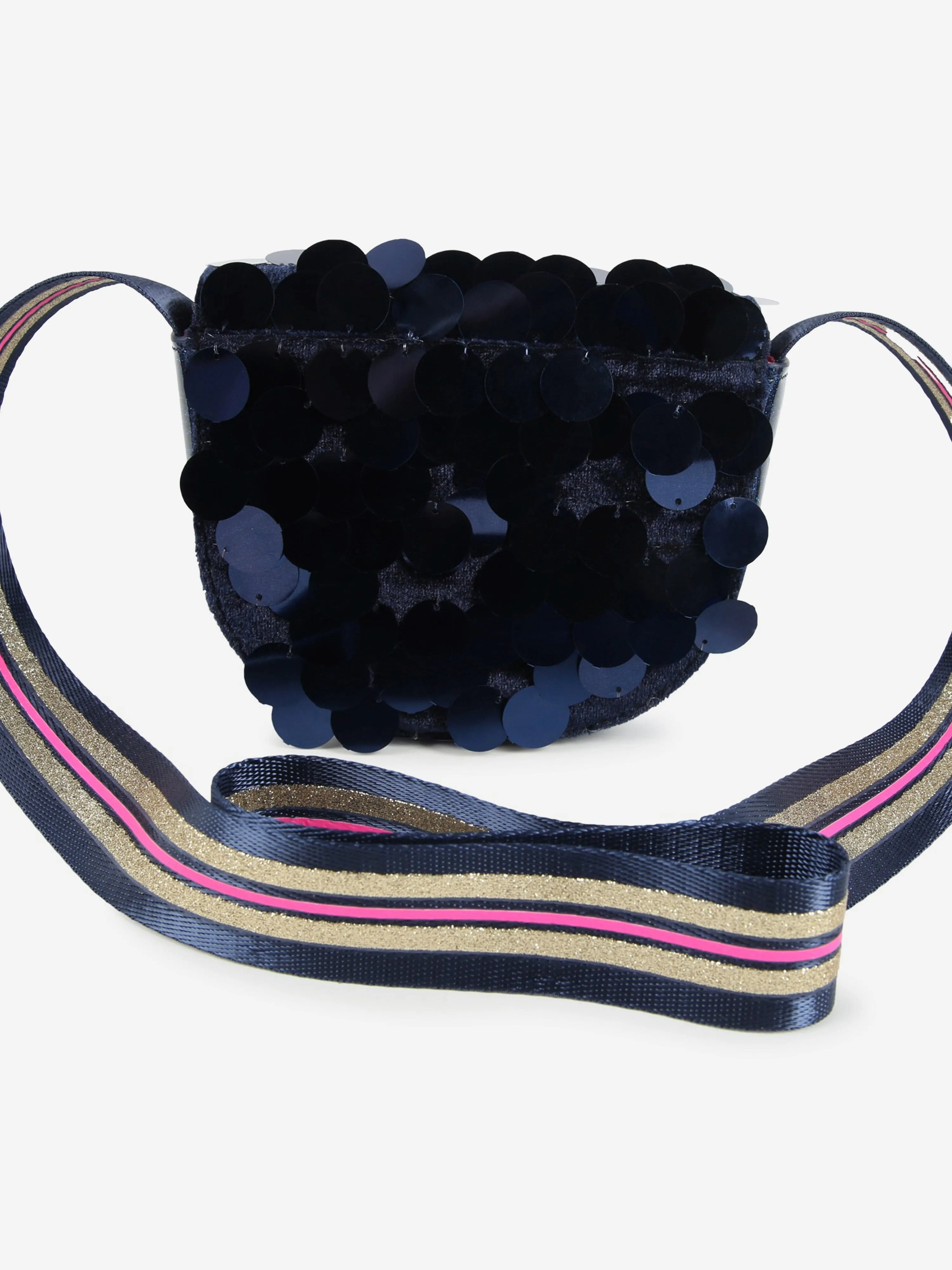 Billieblush Girls Sequin Crossbody Bag in Navy (14cm)