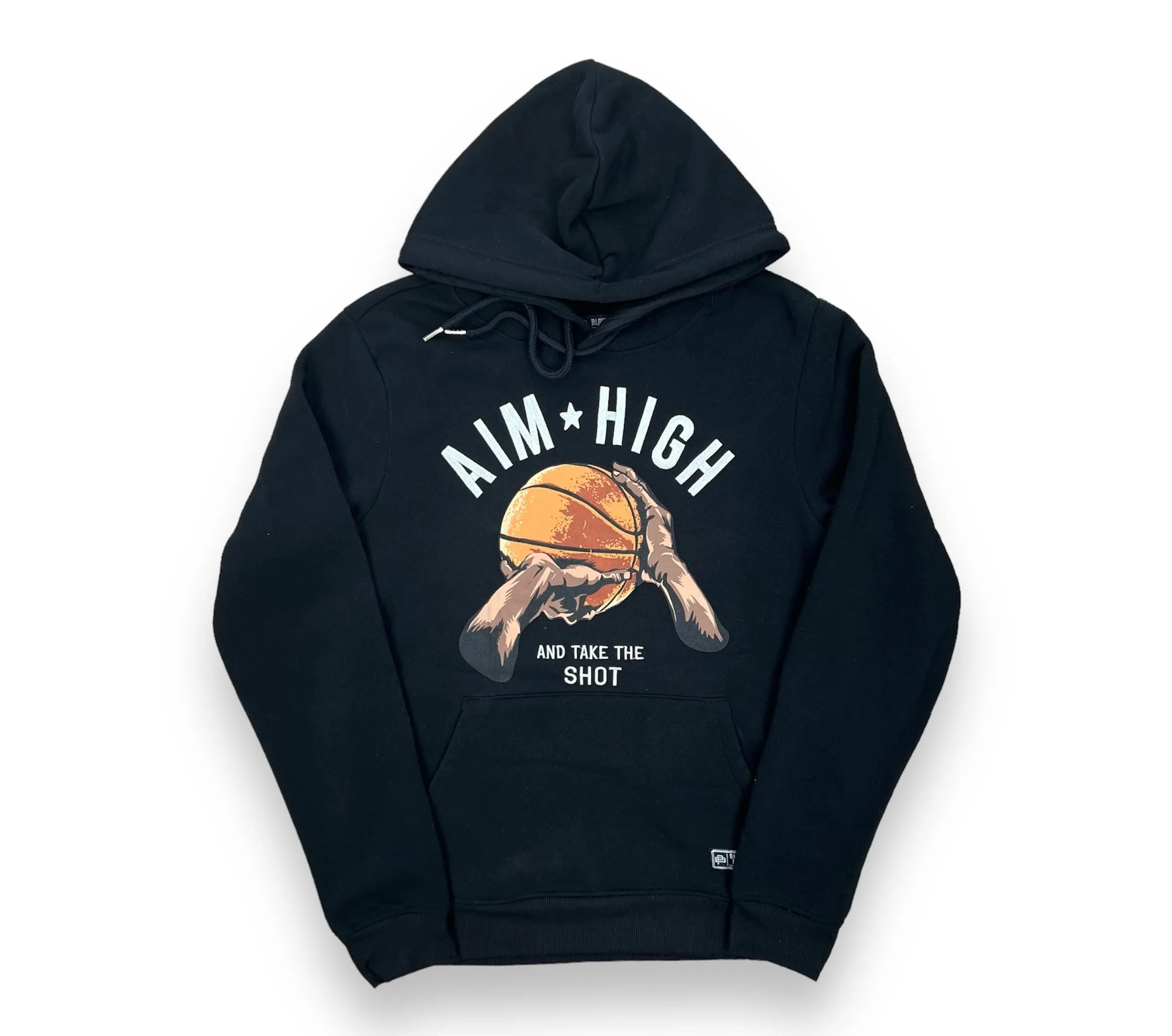 Black Pike Aim High Black Fleece Hoodie