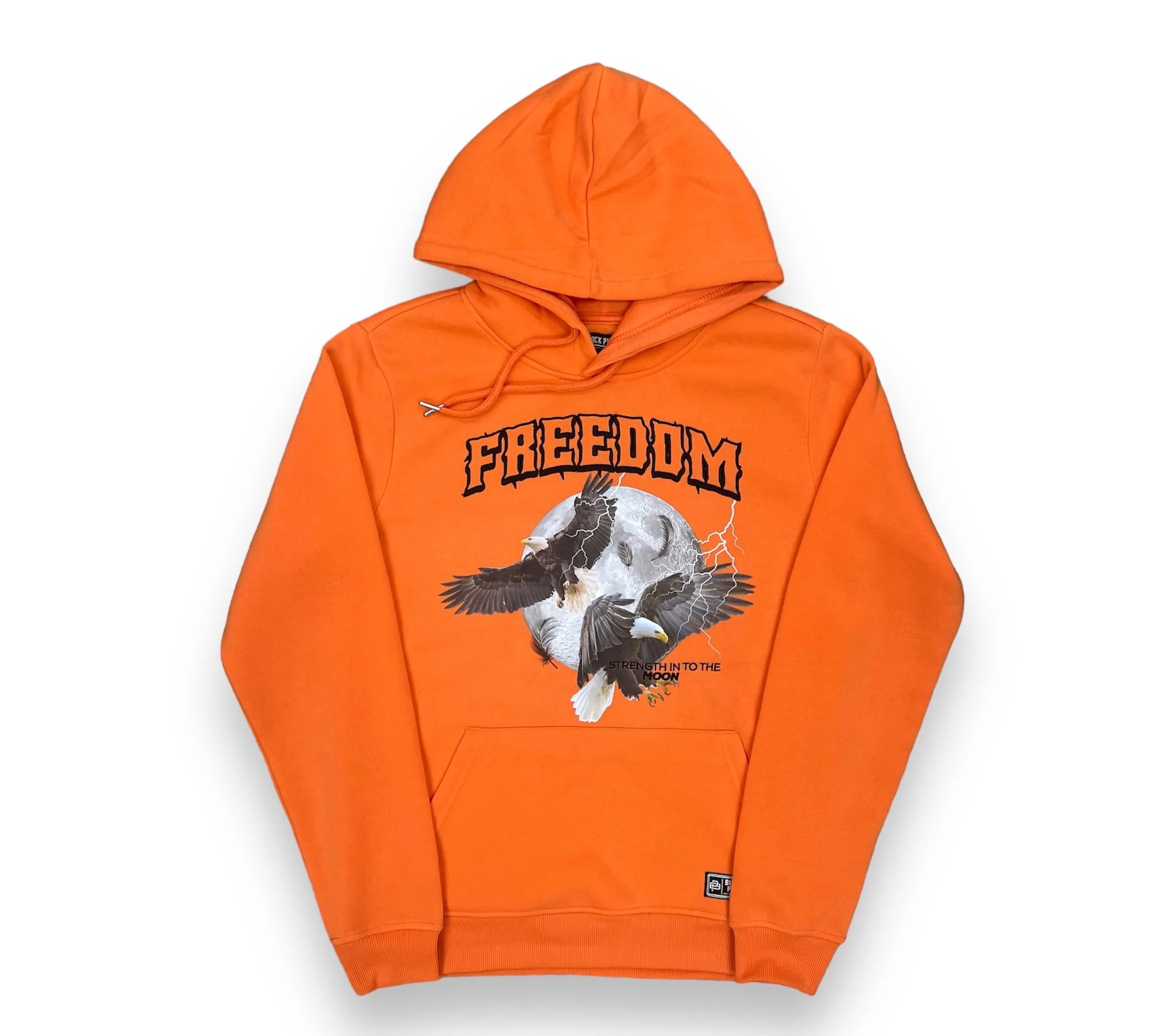 Black Pike Freedom Orange Fleece Hoodie