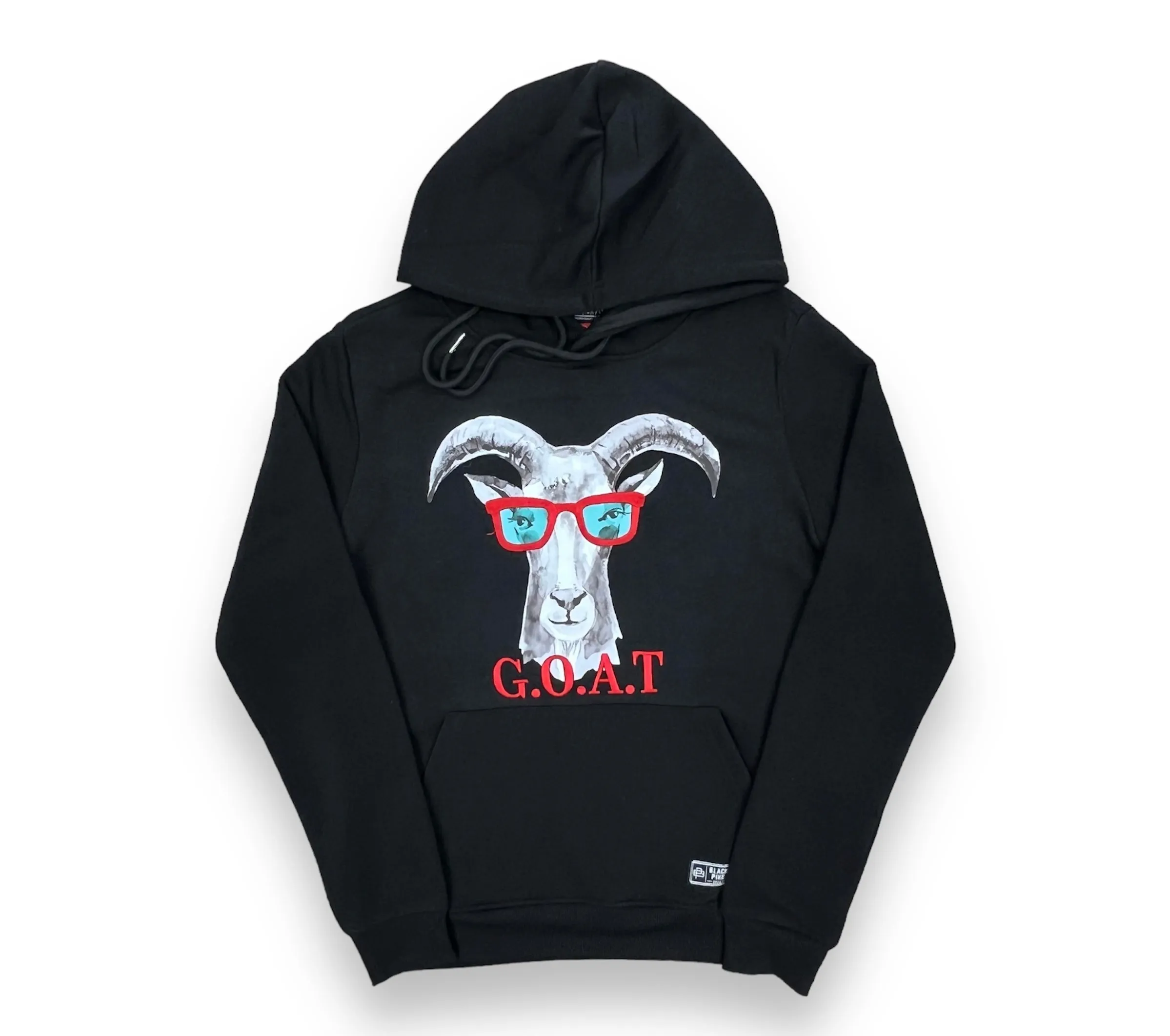 Black Pike Goat Black Fleece Hoodie