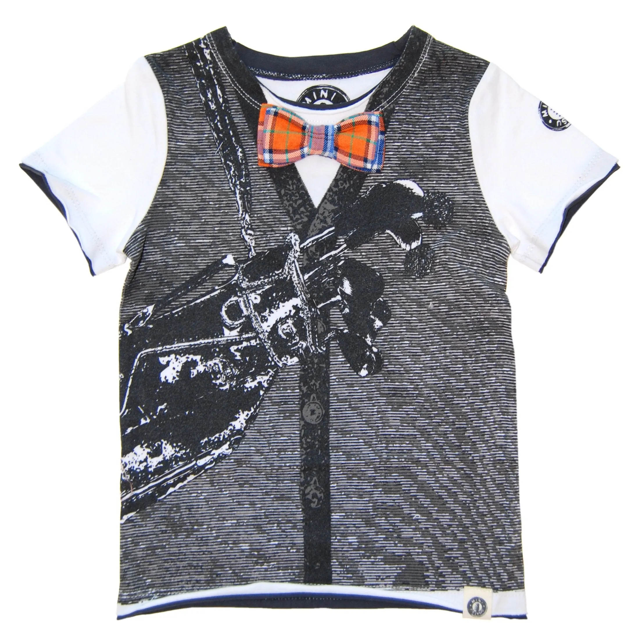 Bow Tie Golfer Vest T-Shirt by: Mini Shatsu