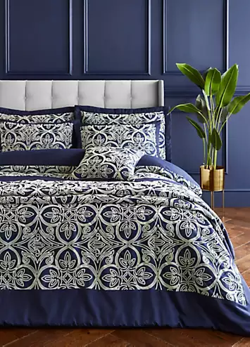 Catherine Lansfield Flock Trellis Duvet Cover Set | Kaleidoscope