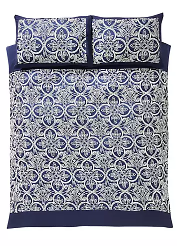 Catherine Lansfield Flock Trellis Duvet Cover Set | Kaleidoscope