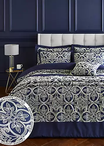 Catherine Lansfield Flock Trellis Duvet Cover Set | Kaleidoscope