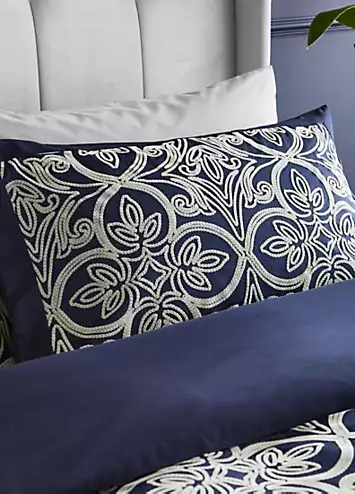 Catherine Lansfield Flock Trellis Duvet Cover Set | Kaleidoscope