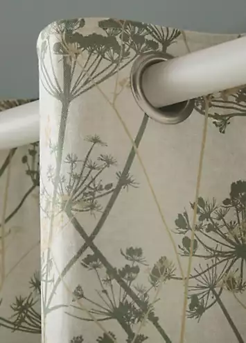 Clarissa Hulse Wild Chervil Pair of Lined Eyelet Curtains | Kaleidoscope