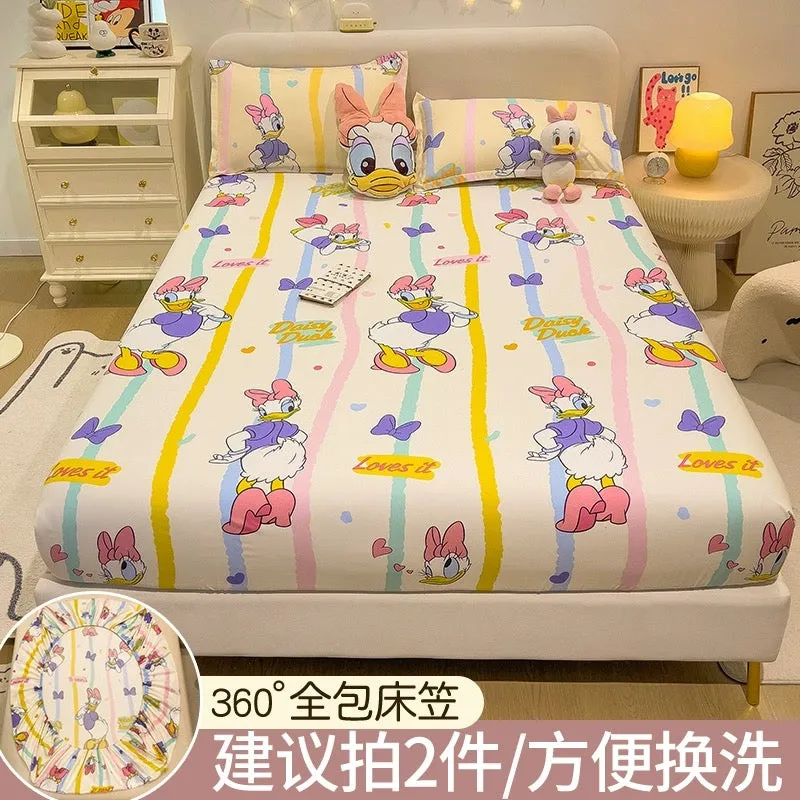 Disney fitted sheet single bed cover 2023 new bed sheet Simmons mattress protector non-cotton cotton bed cover