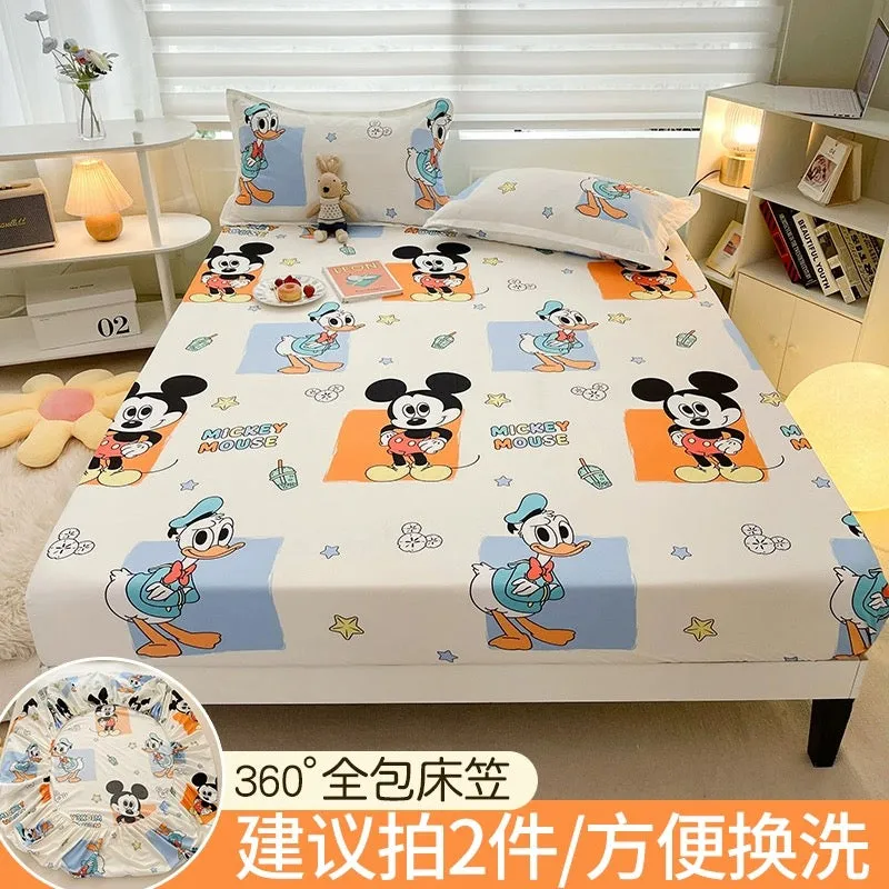 Disney fitted sheet single bed cover 2023 new bed sheet Simmons mattress protector non-cotton cotton bed cover