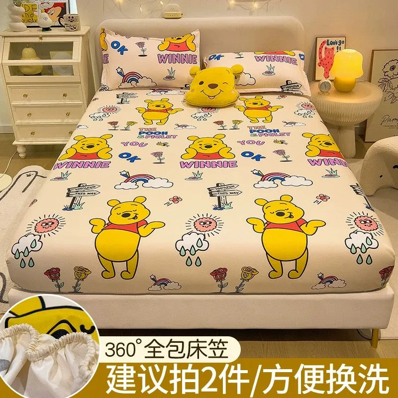 Disney fitted sheet single bed cover 2023 new bed sheet Simmons mattress protector non-cotton cotton bed cover