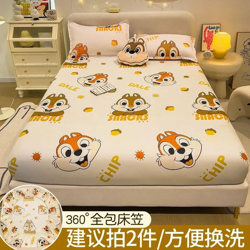 Disney fitted sheet single bed cover 2023 new bed sheet Simmons mattress protector non-cotton cotton bed cover