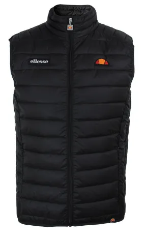 Ellesse Bardy Quilt Gilet Bodywarmer Black