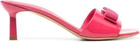 Ferragamo Viva Bow 60mm mules Pink