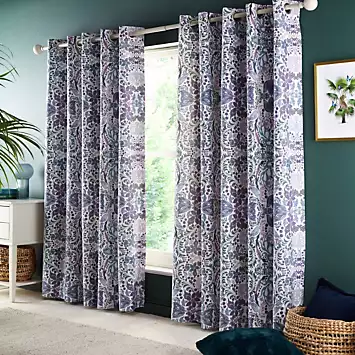 Freemans Home Edith Fully Lined Pair of Eyelet Curtains | Kaleidoscope