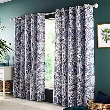 Freemans Home Edith Fully Lined Pair of Eyelet Curtains | Kaleidoscope