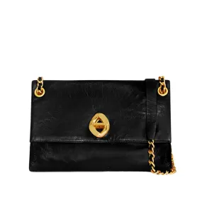 G MEDIUM SHOULDER BAG BLACK