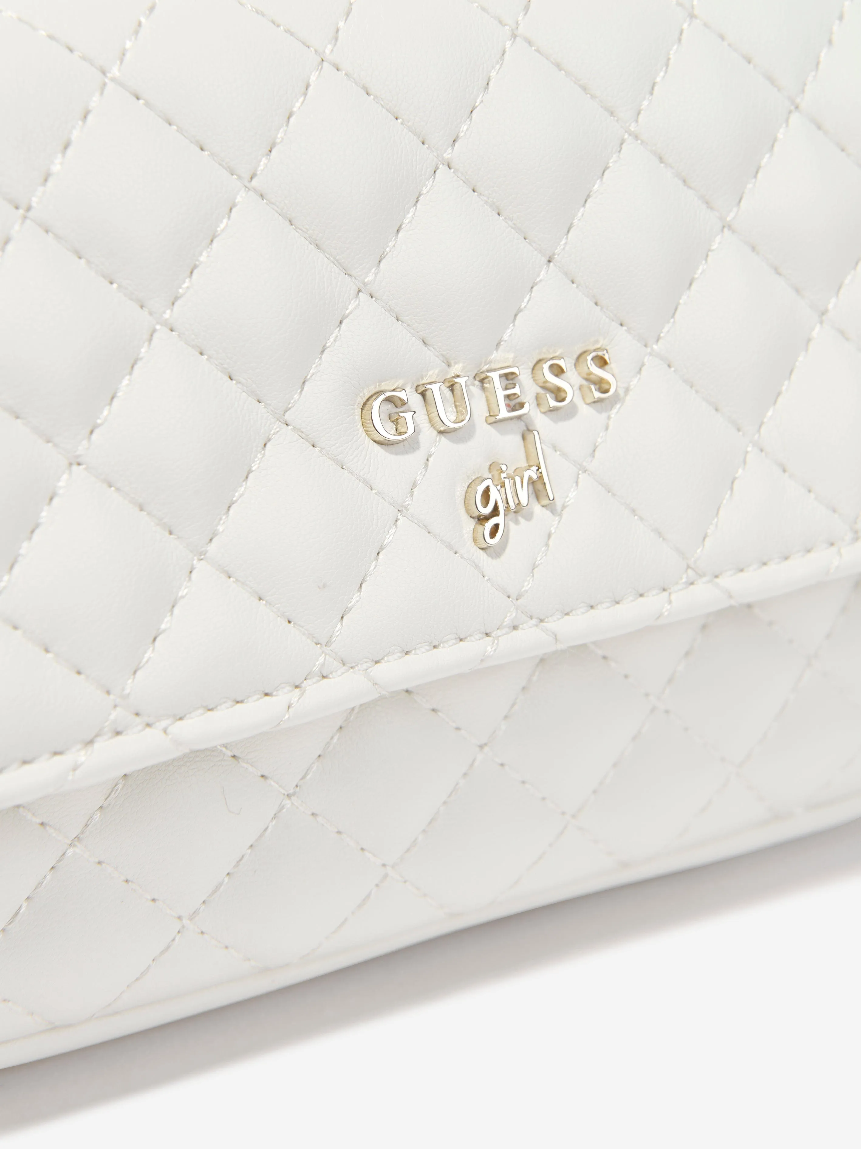 Guess Girls Mini Convertible Crossbody Bag in Ivory