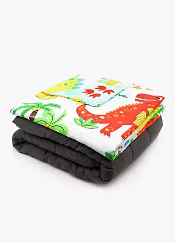 Happy Linen Co. Dinky Dino 3.3kg Weighted Blanket | Kaleidoscope