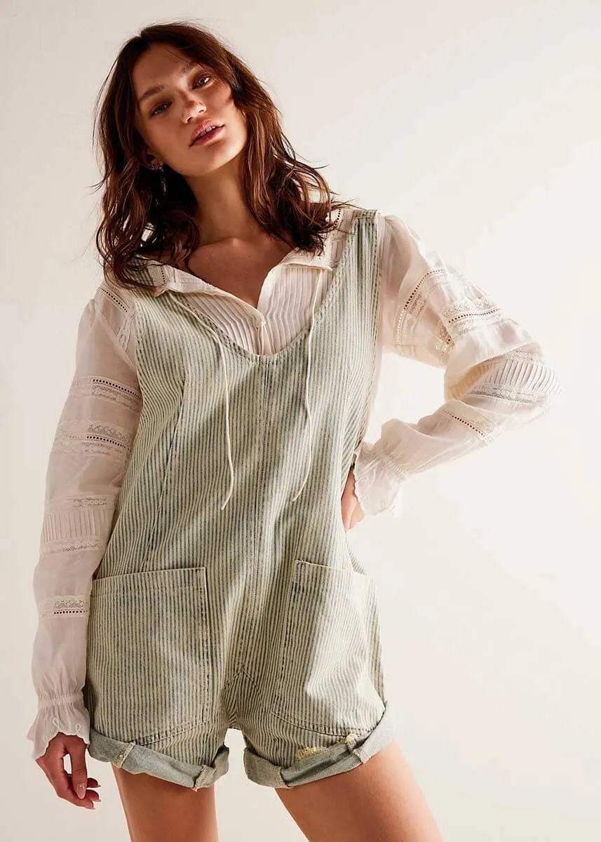 High Roller Railroad Shortall - Pillow Talk Stripe