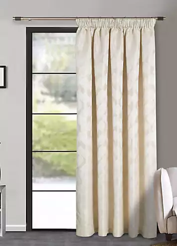 Home Curtains Halo Jacquard Thermal Interlined Pencil Pleat Door Curtain | Kaleidoscope