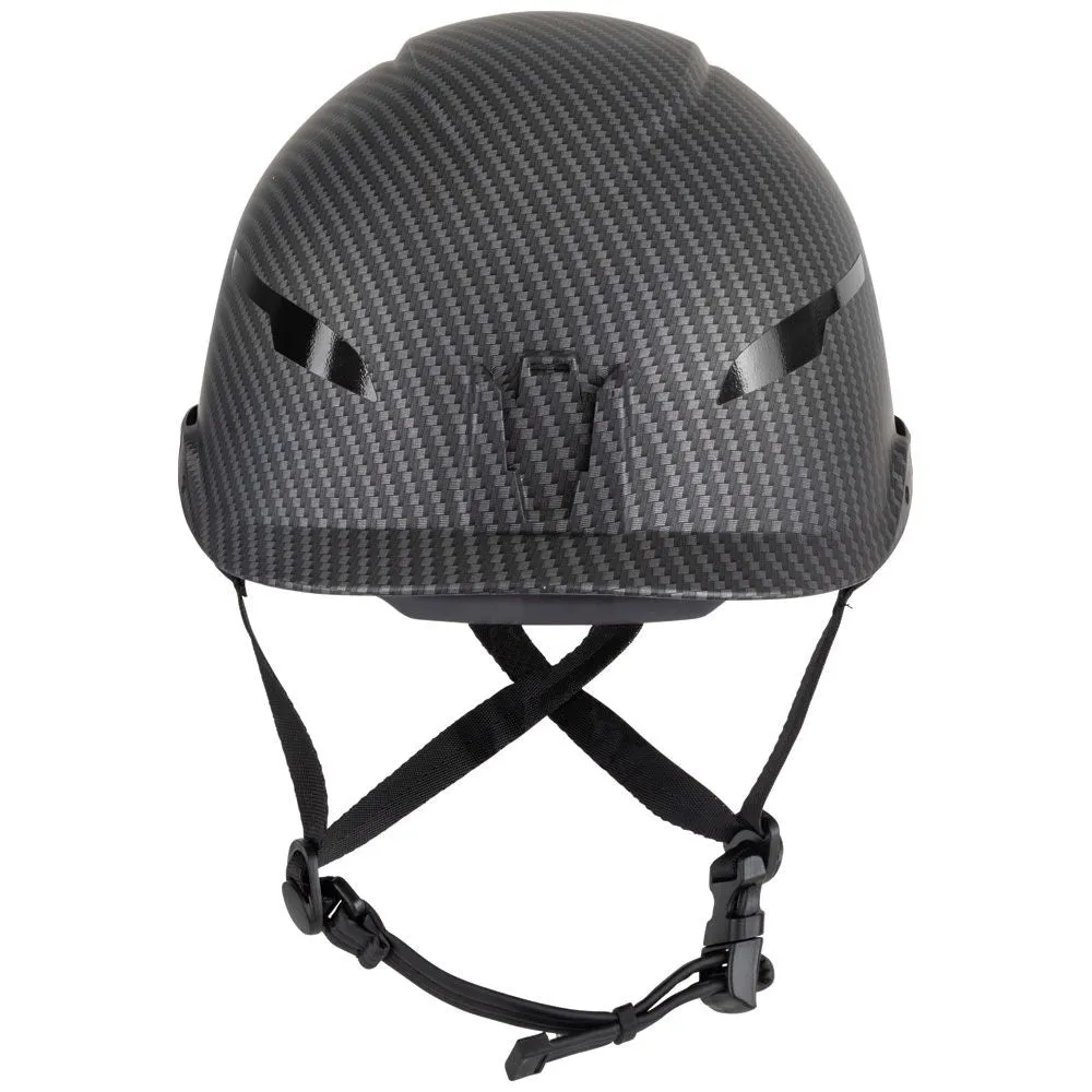 Klein Safety Helmet, Premium KARBN Pattern, Non-Vented, Class E, Headlamp #60515