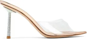 Le Silla Bella 120mm crystal-embellished mules Neutrals