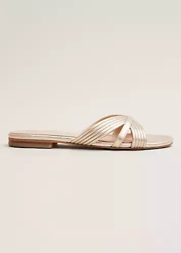 Leather Flat Slider Sandals by Phase Eight | Look Again