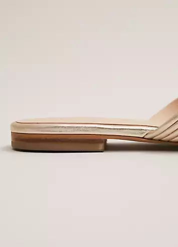 Leather Flat Slider Sandals by Phase Eight | Look Again