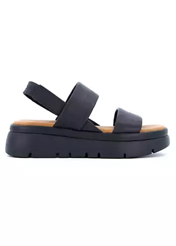 Location Black Soft Volume Memory Sandals by Dune London | Look Again