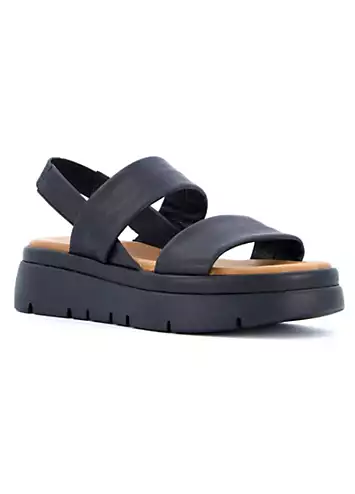 Location Black Soft Volume Memory Sandals by Dune London | Look Again