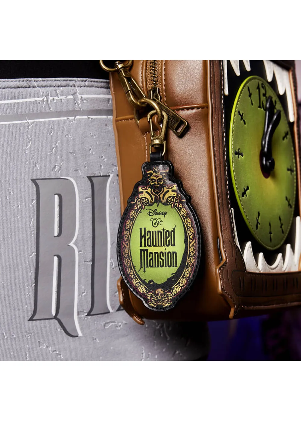 Loungefly Disney Haunted Mansion Clock Crossbody Bag