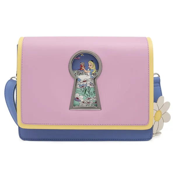 Loungefly x Disney Alice in Wonderland Key Hole Crossbody Bag