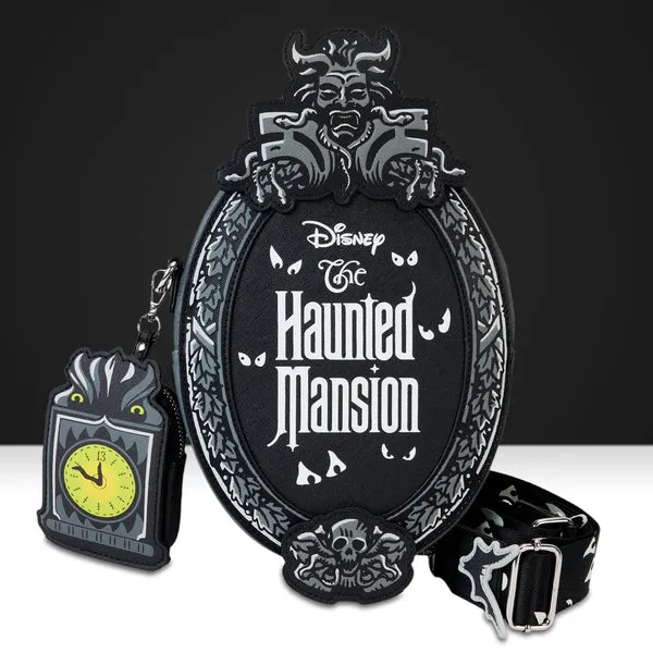 Loungefly x Disney Haunted Mansion Plaque Crossbody Bag