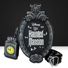 Loungefly x Disney Haunted Mansion Plaque Crossbody Bag