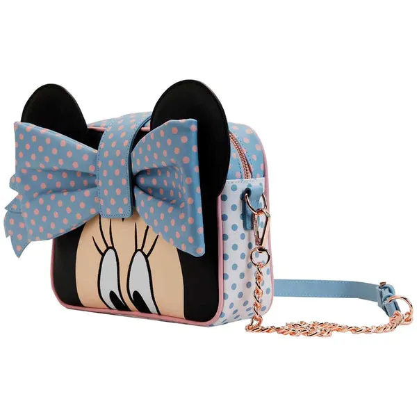 Loungefly x Disney Minnie Mouse Pastel Polka Dot Crossbody Bag