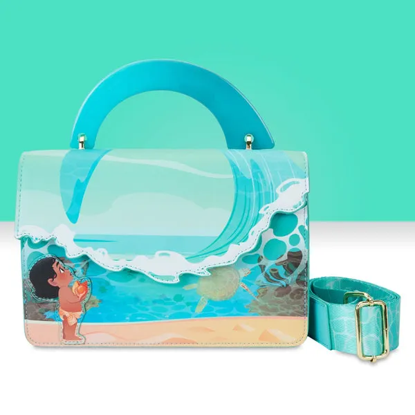 Loungefly x Disney Moana Ocean Wave Handle Crossbody Bag