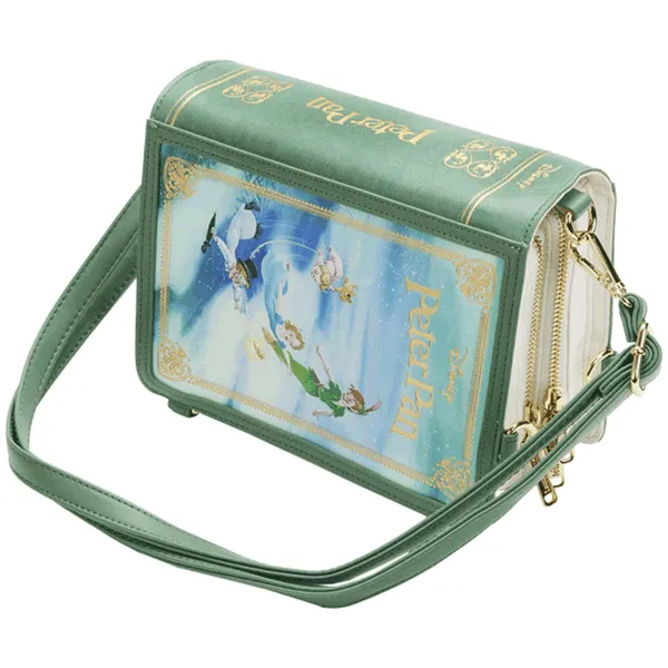 Loungefly x Disney Peter Pan Book Convertible Crossbody Bag