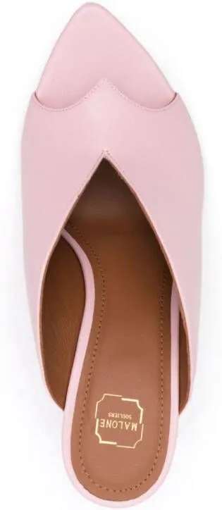 Malone Souliers 80mm Henri leather mules Pink