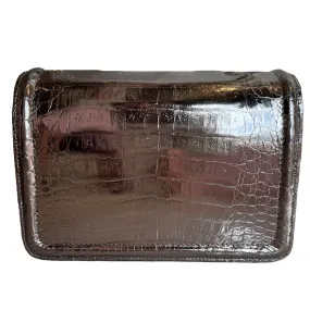 Maria Oliver Chloe Crossbody Bag in Metallic Croc