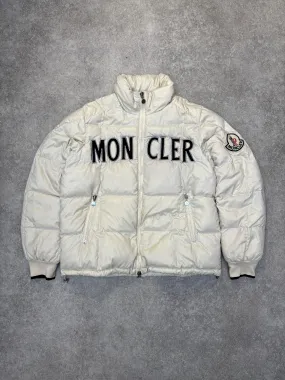 Moncler Logo Embroidered Puffer Down Jacket