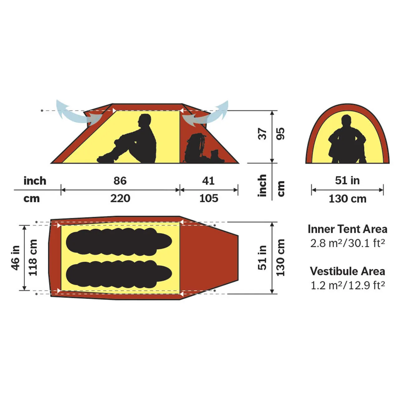 Nammatj 2 Person Tent