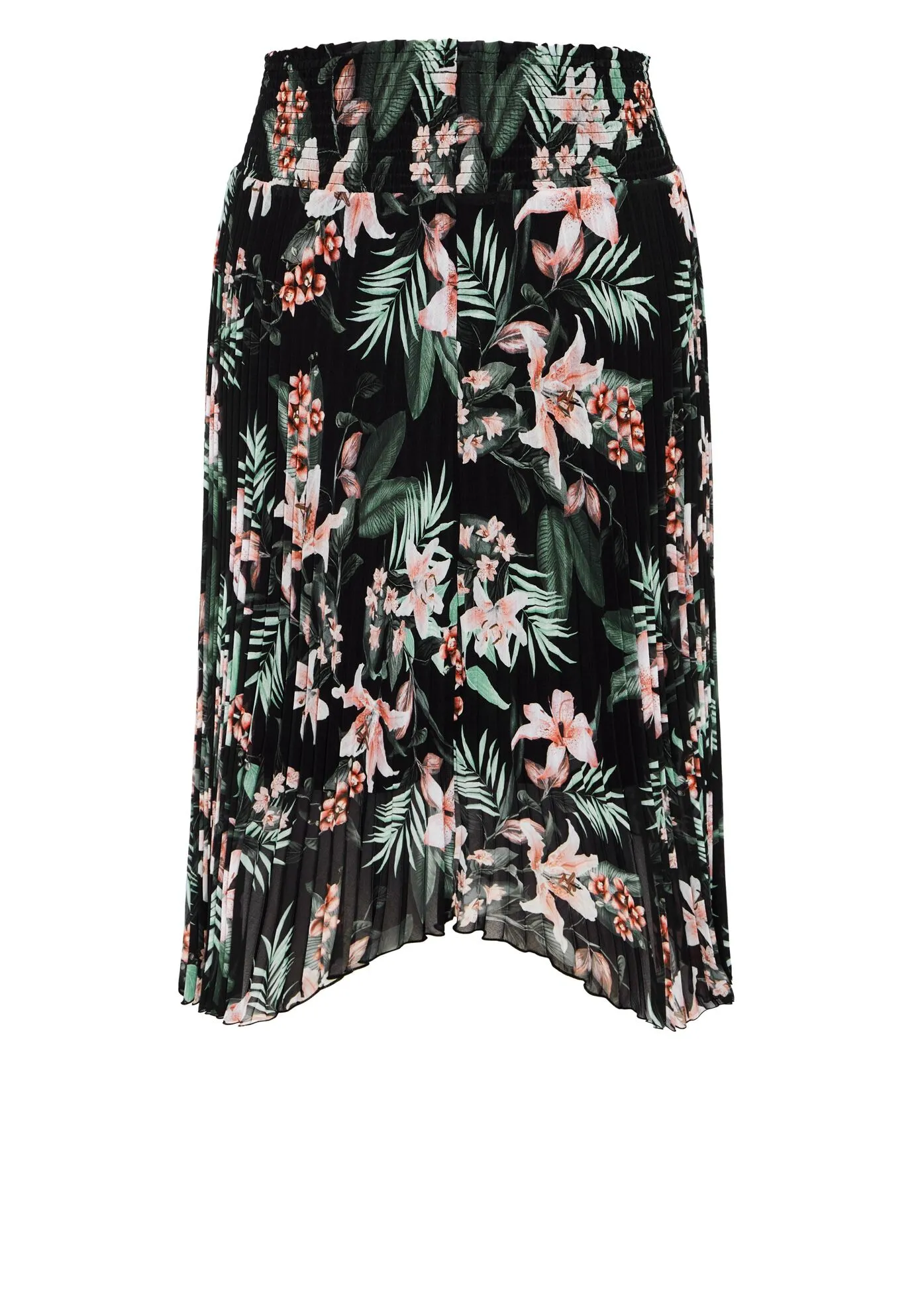 Natalie Print Skirt - black