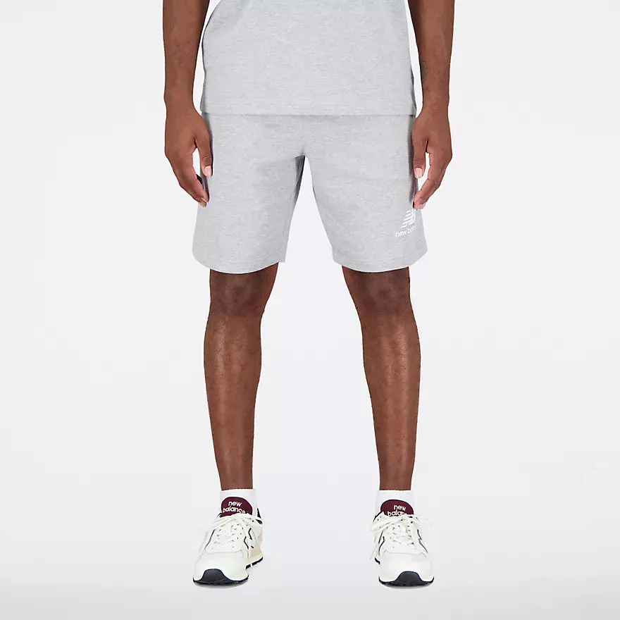 NEW BALANCE ESSENTIALS STACKED LOGO FRENCH TERRY SHORT